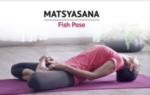 matsyasana pose at advik homoeopathy clinic