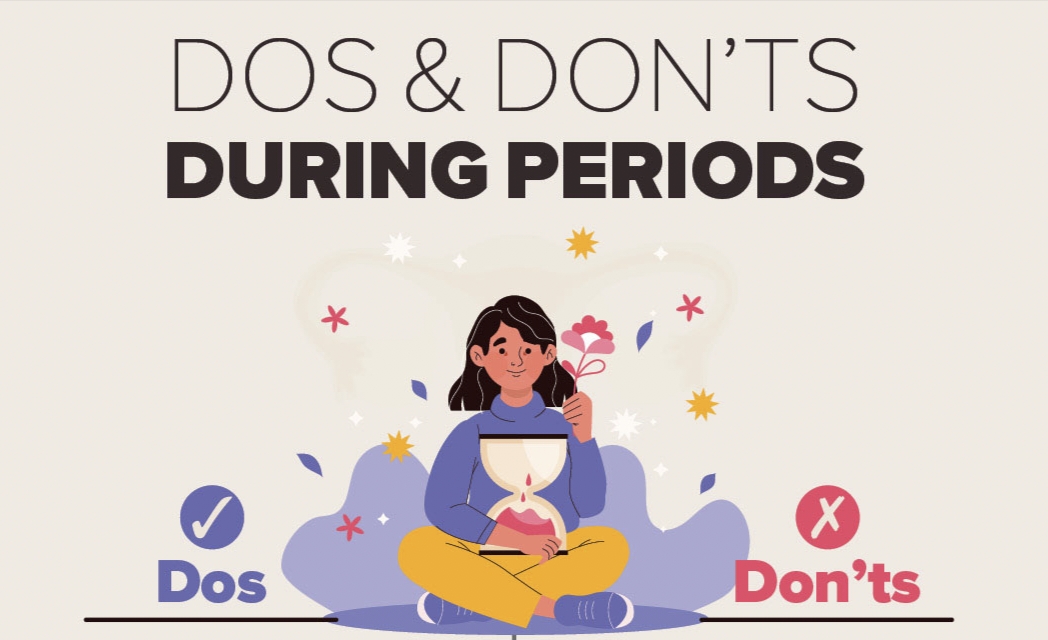 Dos and Dont's of menstrual pain at advik homoeopathy clinic