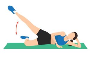 Side lying leg raise at advik clinic