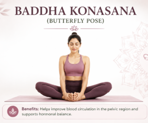 Butterfly pose at advik clinic